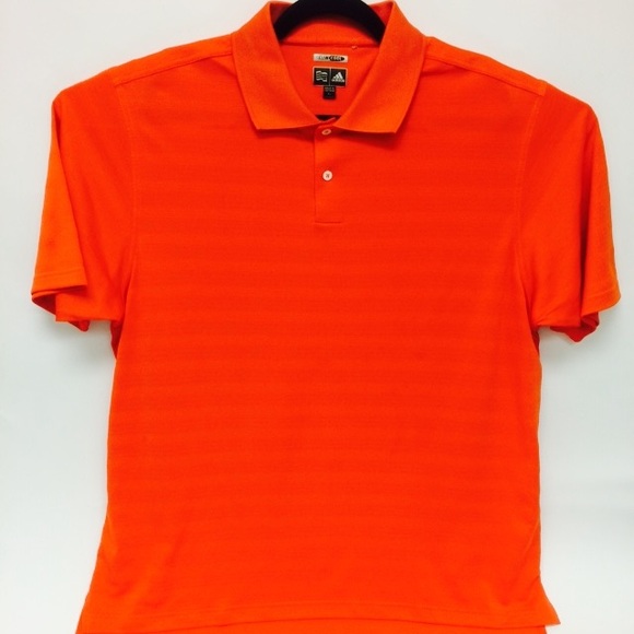 adidas orange golf shirt